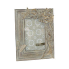 Natural wooden rectangular photo frame