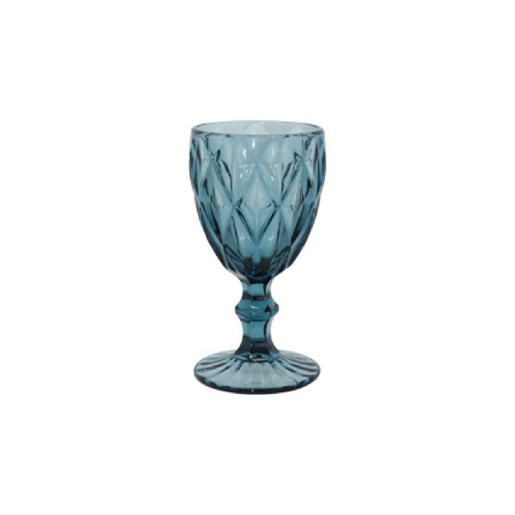 Blue decorative glass drinkware
