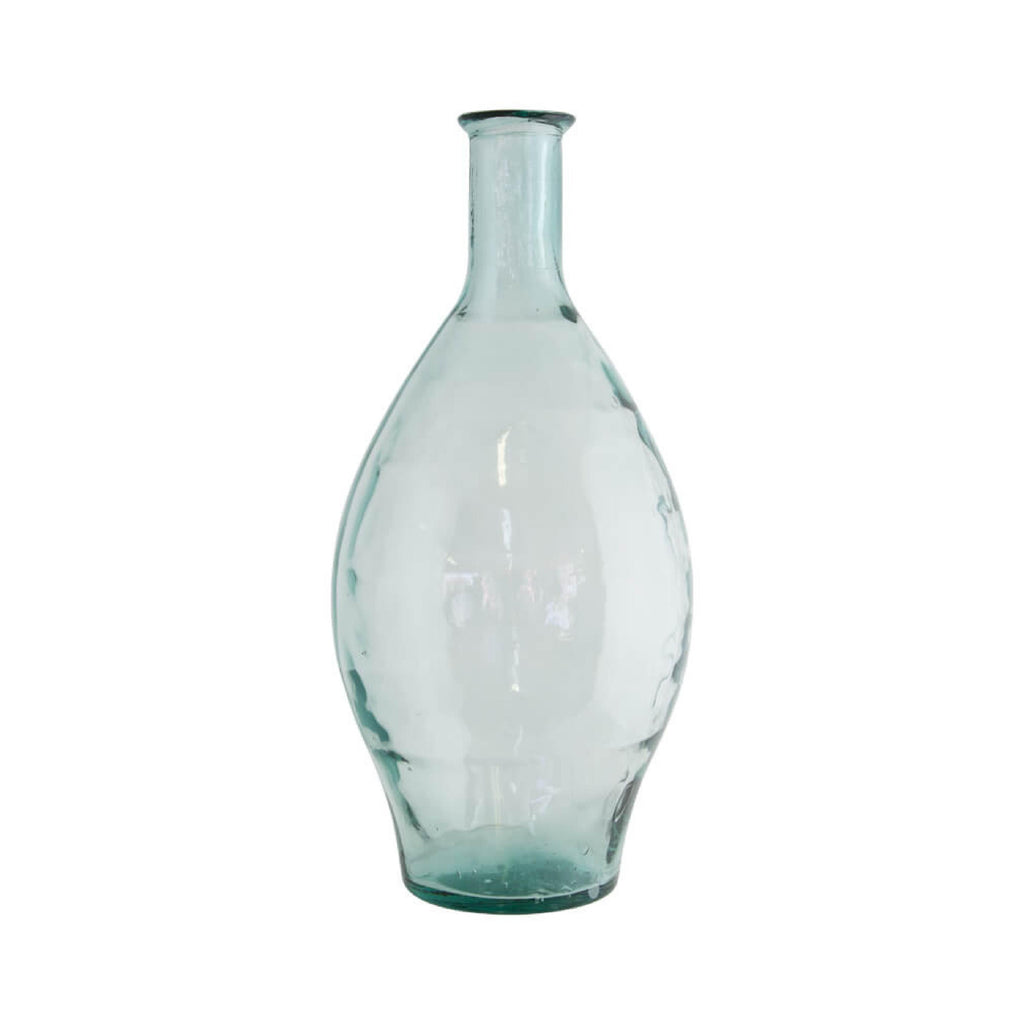 Recycled glass decorative bottle vase