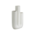 Tiered ivory ceramic vase