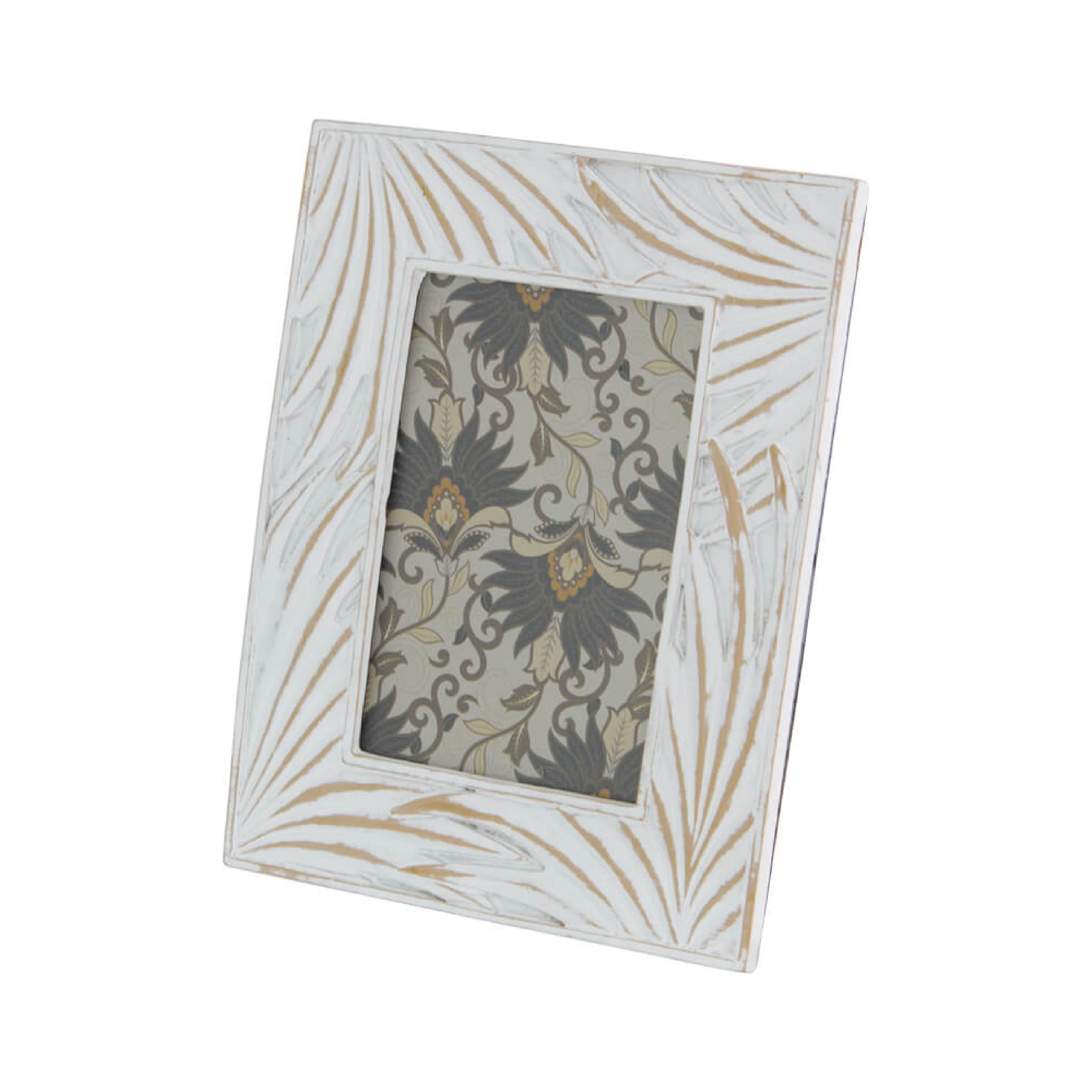 White wooden picture frame